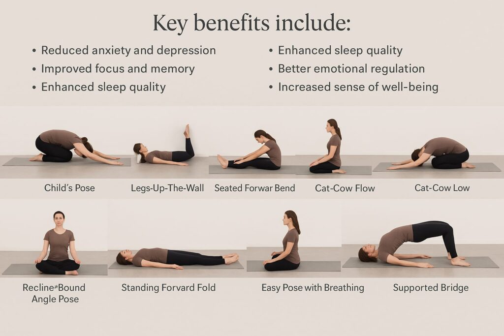 Yoga poses for mental relaxation