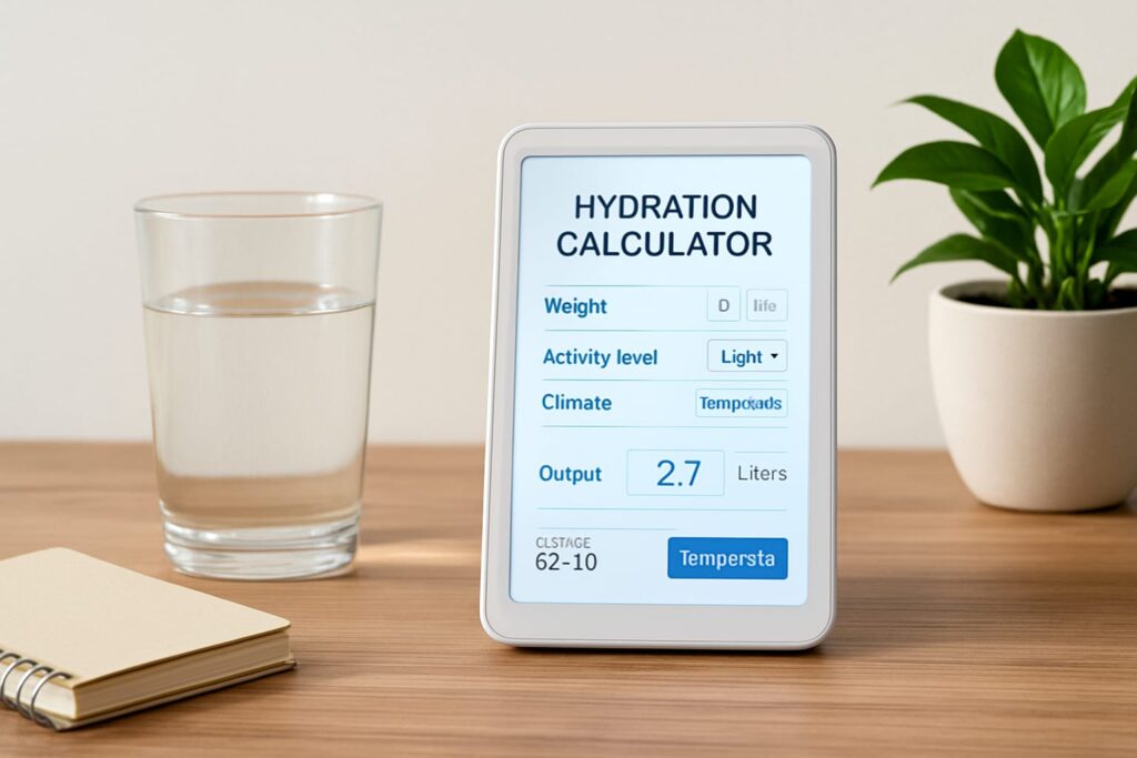 Daily Hydration Needs Calculator: Find Your Ideal Intake